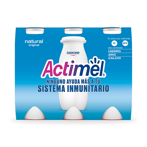 Yogur Líquido Actimel Natural Pack6x100g Danone