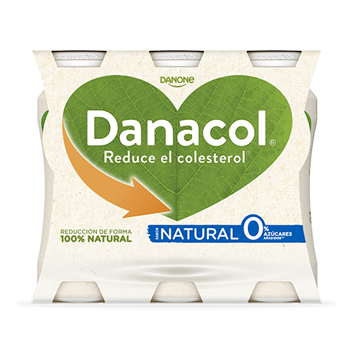 Yogur Líquido Danacol Natural Pack 6x100g Danone