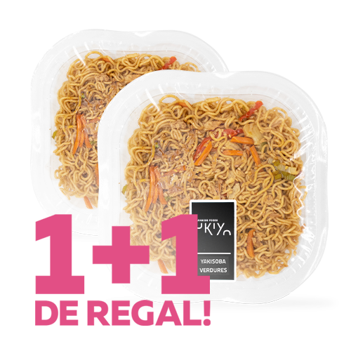 1+1 de regal Yakisoba Verdures 300g Ukiyo Japanese Food