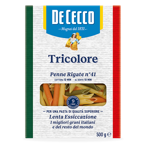 Penne Rigate Tricolore 500g De Cecco