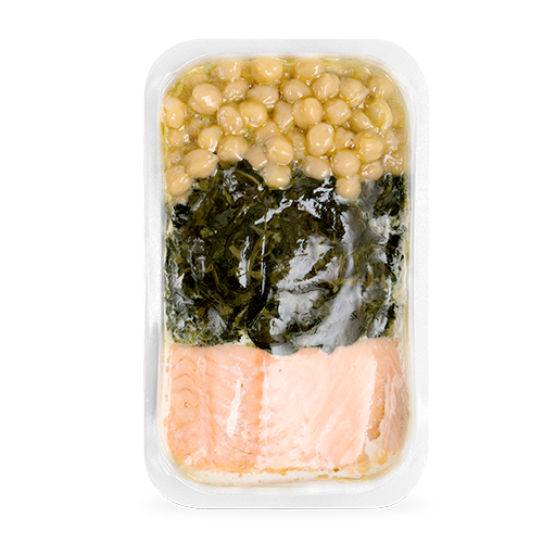 Salmón con Espinacas y Garbanzos 425g Origen