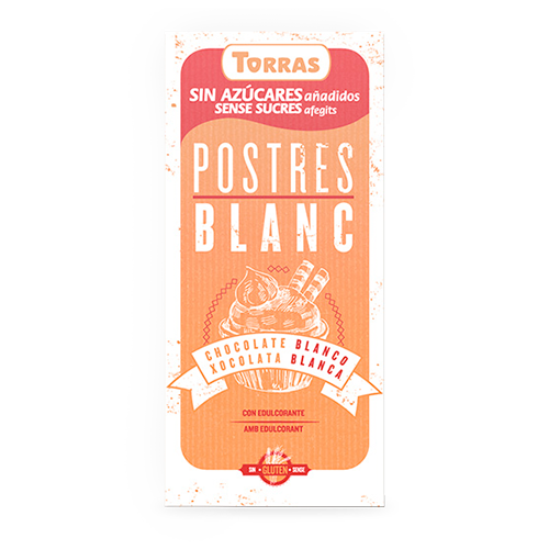 Xocolata Postres Blanca S/Sucre 200g Torras