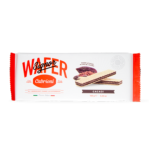 Wafer Cacao 150g Cabrioni