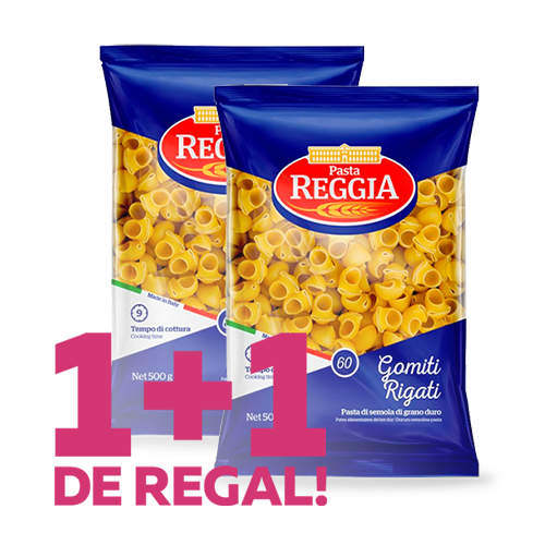 1+1 de Regal Gomiti Rigati (500 g) Reggia