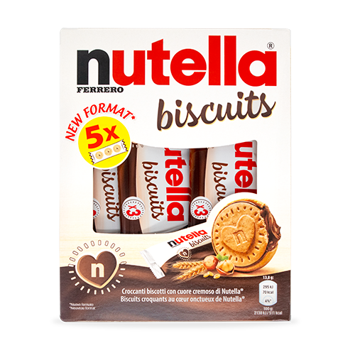 Biscuits Paquete 5u Nutella