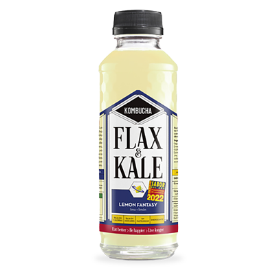 Kombucha Lemon Fantasy 400ml Flax & Kale
