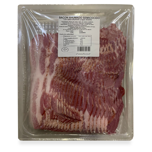 Bacó Semicuit Fumat S/Pell Rodanxes 500g Subirats  