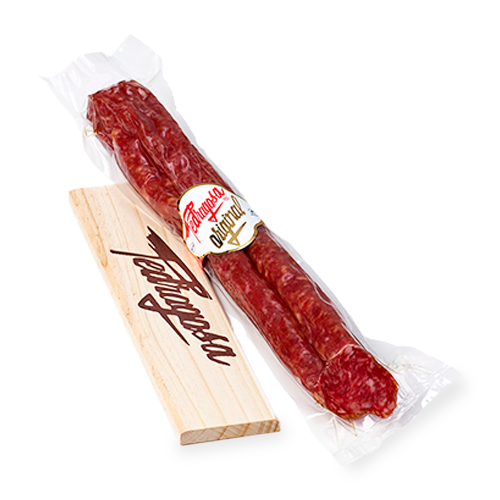 Longaniza Original Pelada 350g Pedragosa + Tabla de Madera