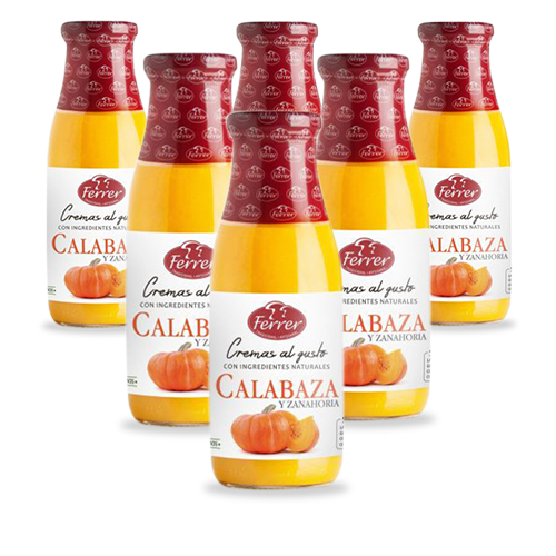 Pack 6 Crema Carbassa i Pastanaga (485 ml) Ferrer