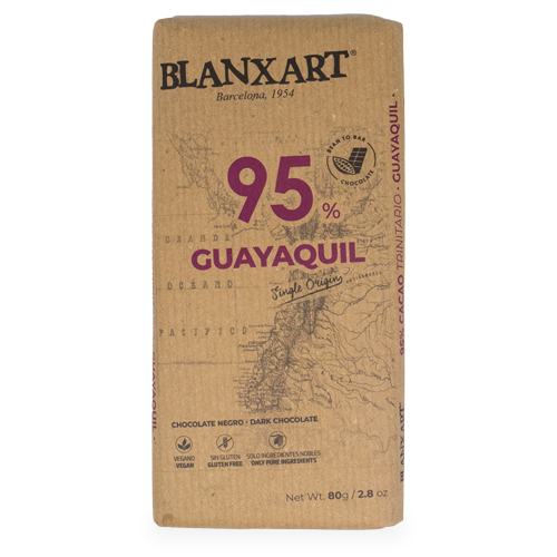 Xocolata Premium Negra 95% Guayaquil 80g Blanxart