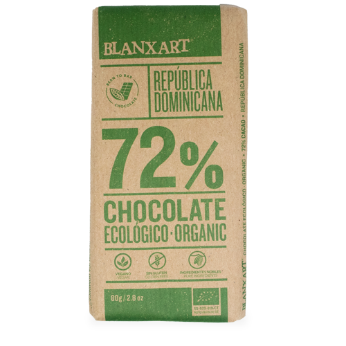 Chocolate Classic Negro 72% República Dominicana Bio 80g Blanxart