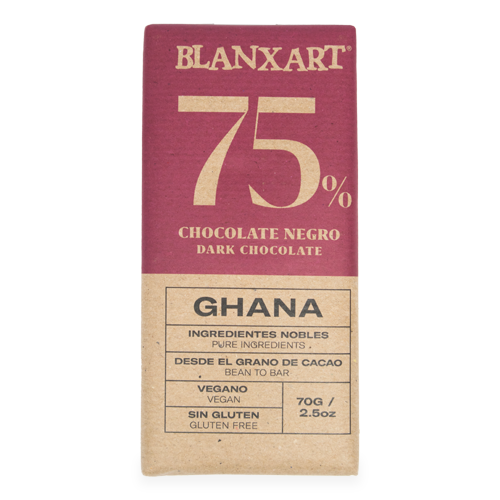 Xocolata Ghana Negra 75% 70g Blanxart