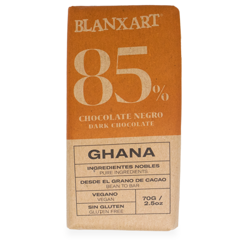Chocolate Ghana Negro 85% 70g Blanxart
