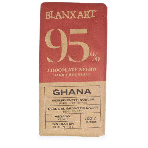 Chocolate Ghana Negro 95% 70g Blanxart