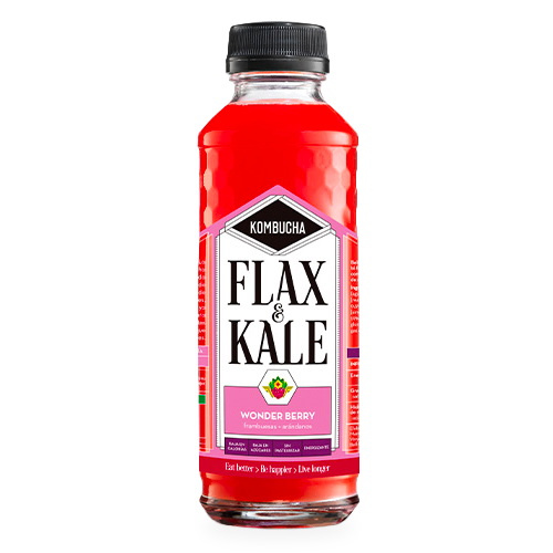 Kombutxa Wonder Berry 400ml Flax & Kale