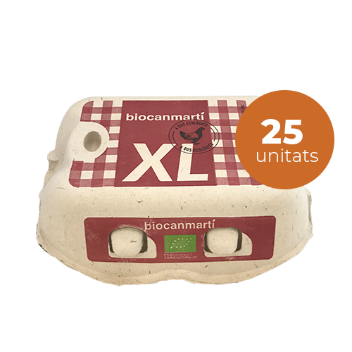 Pack 25 -1/2 dotzena d'Ous ecològics XL