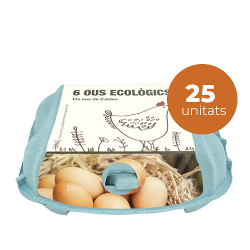 Pack 25 - 1/2 Dotzena Ous Ecològics de Caldes