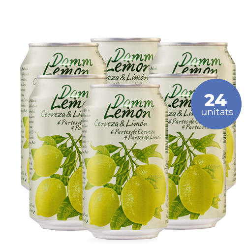 Cervesa Damm Lemon Llauna 33cl- Pack 24
