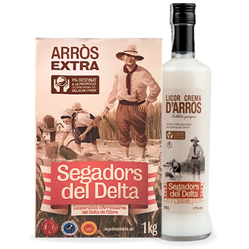 Pack Licor Crema d'Arròs + de Regal Arròs Extra 1kg