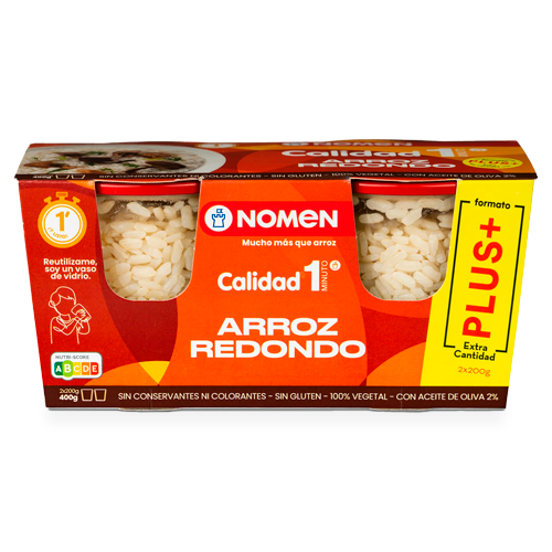 Vaso Cristal Arroz Redondo PLUS 2x200g Nomen