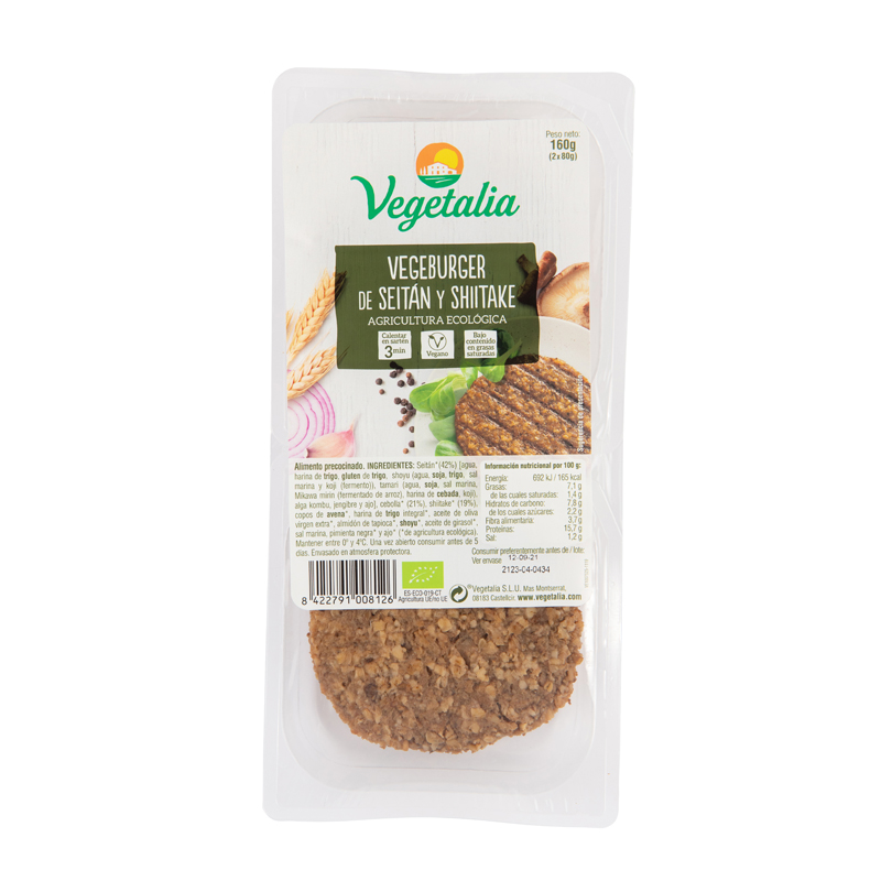 Vegeburguer Seità i Xitake Bio 160g Vegetalia