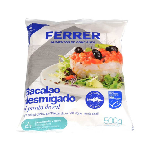 Bacallà Esqueixat 500g Ferrer