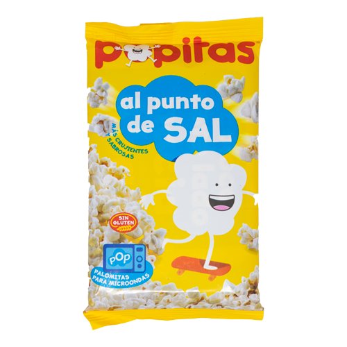 Palomitas para Microondas Sal 100g Popitas