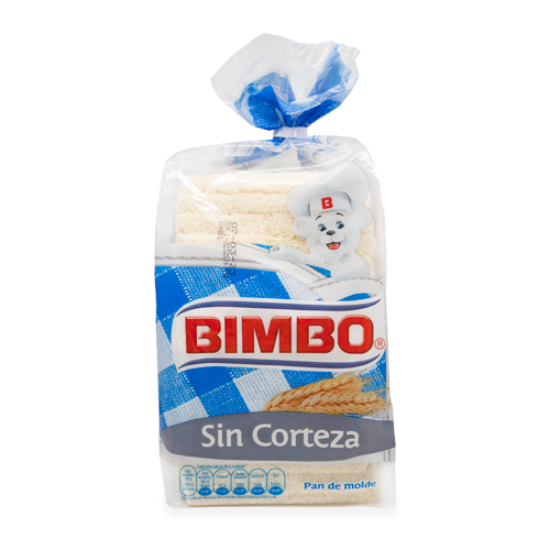 Pan de Molde S/Corteza 450g Bimbo