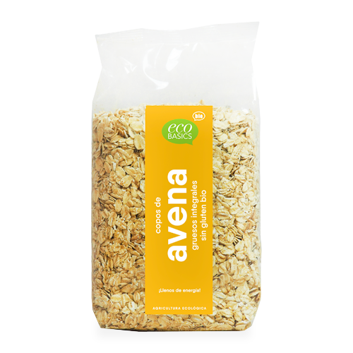 Copos de Avena Gruesos S/Gluten Integrales Bio 500g Ecobasics