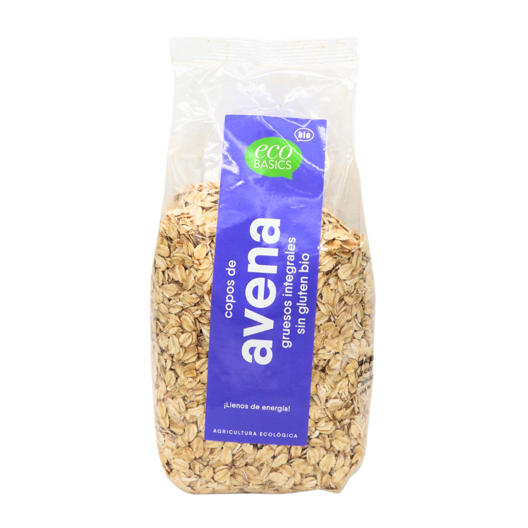Flocs de Civada Gruixuts S/Gluten Integrals Bio 500g Ecobasics