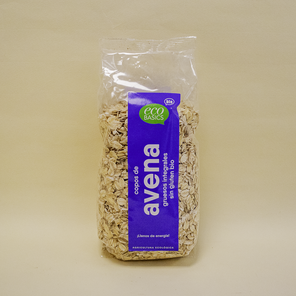 Flocs de Civada Gruixuts S/Gluten Integrals Bio 500g Ecobasics