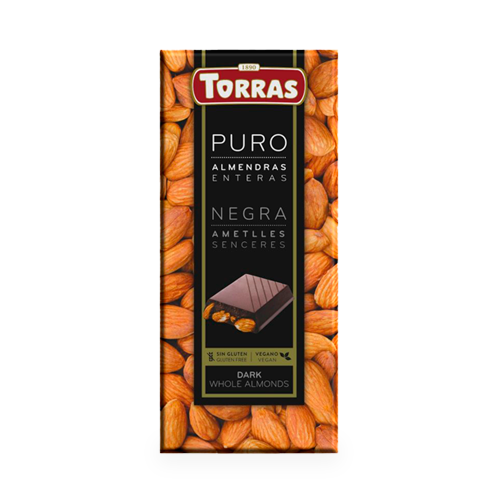 Xocolata Negra amb Ametlles Senceres 150g Torras