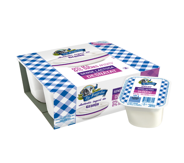 Iogurt Desnatat Sense Lactosa 125gx4 La Fageda