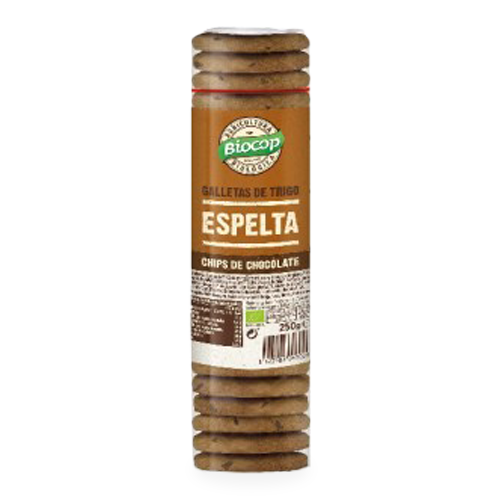 Galleta Espelta y Chips de Chocolate Bio 250g Biocop