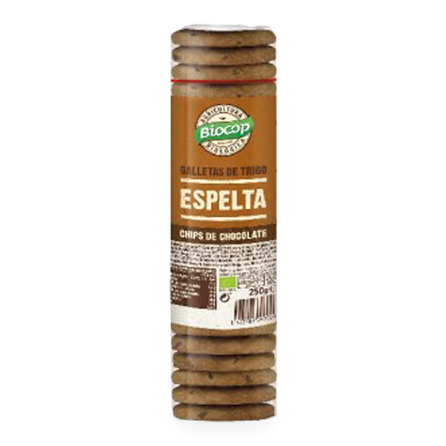 Galeta Espelta i Xips de Xocolata Bio 250g Biocop