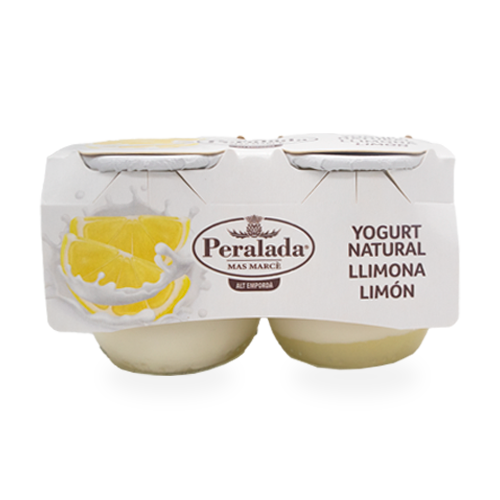 Iogurt de Vaca de Llimona Pack 2u x 125g Peralada