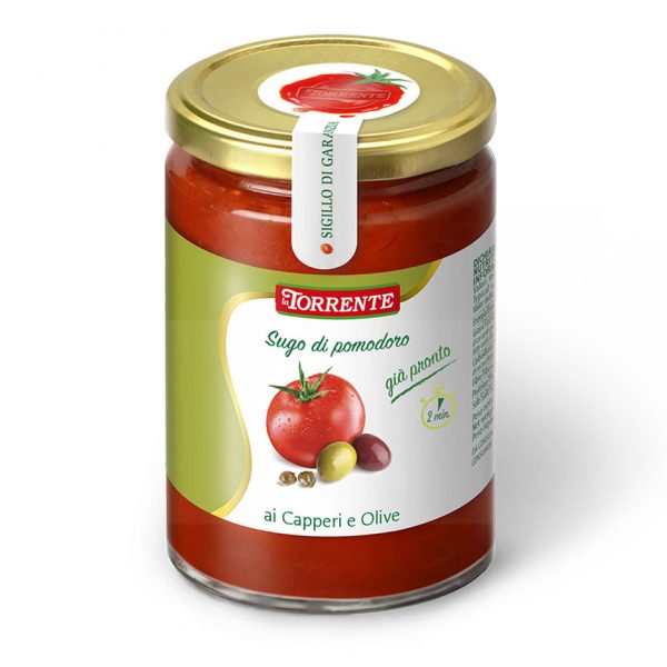 Salsa di Pomodoro Capperi e Olive 330g La Torrente