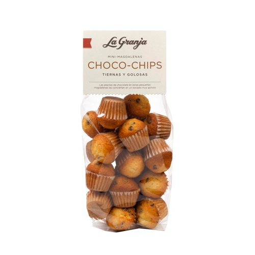 Mini Magdalenes amb Xoco Xips 200g La Granja