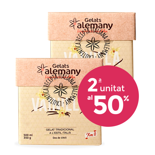 Pack 2u. Gelat Vainilla Cubo 500ml Alemany