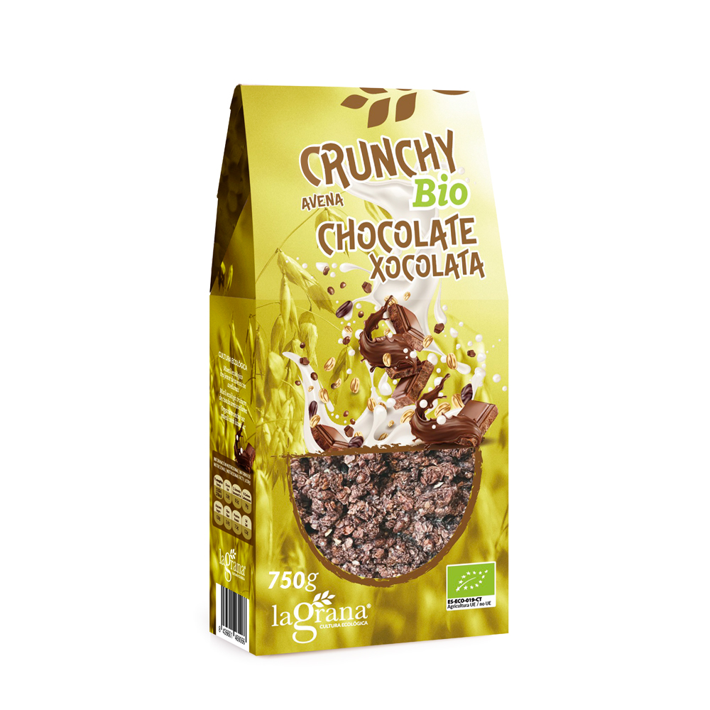 Krunxy Civada amb Xocolata Bio 750g La Grana