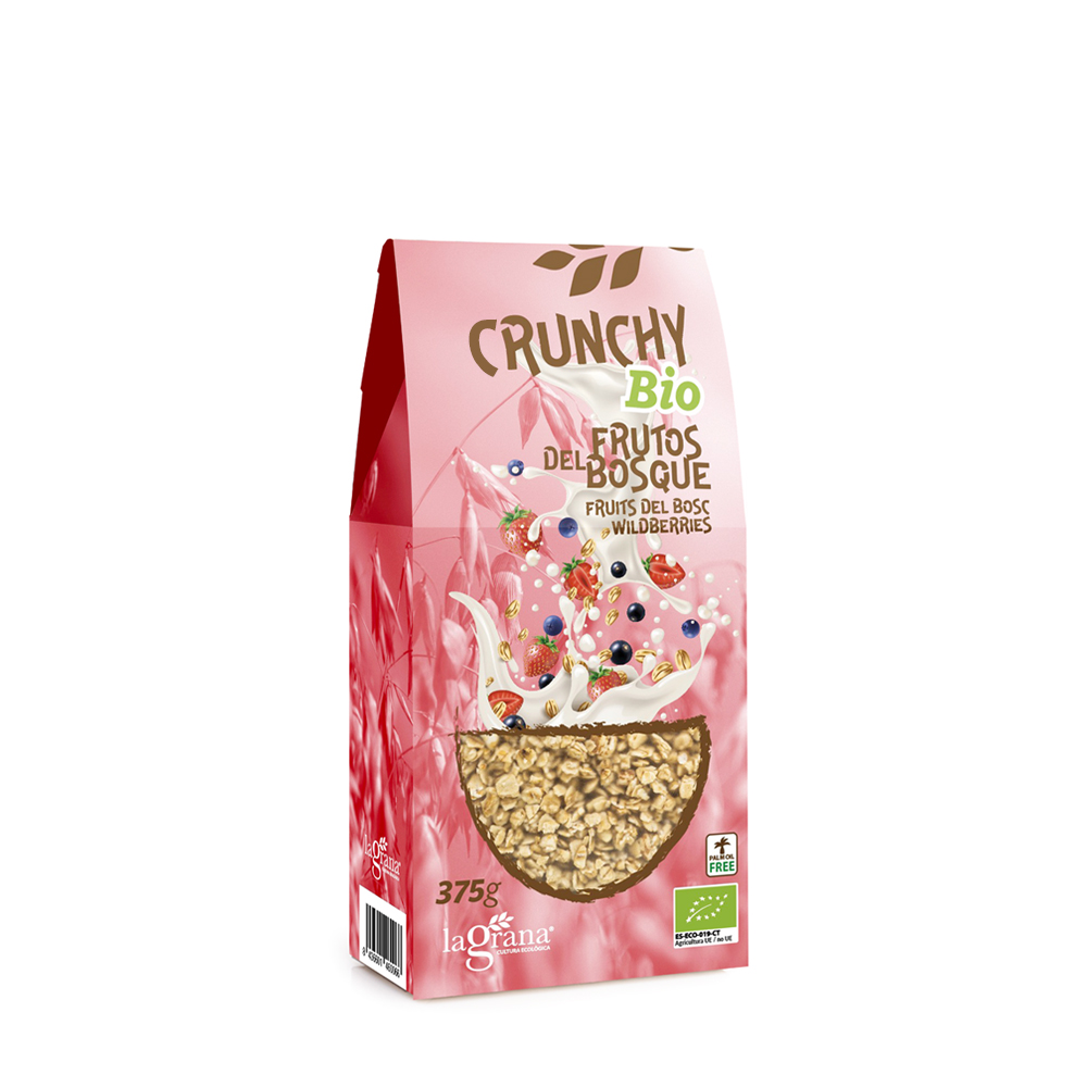 Krunxy Avena con Frutos del Bosque Bio 375g La Grana