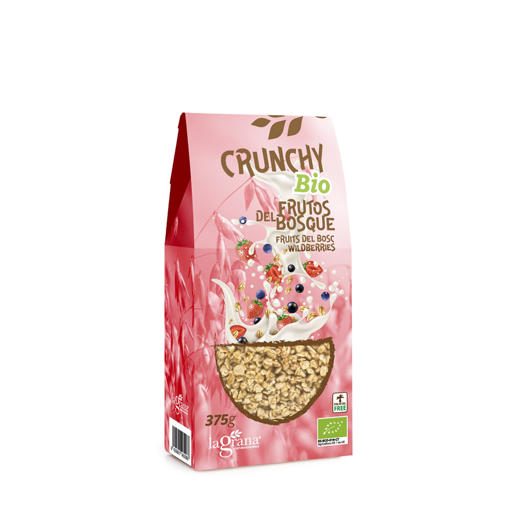 Krunxy Avena con Frutos del Bosque Bio 375g La Grana