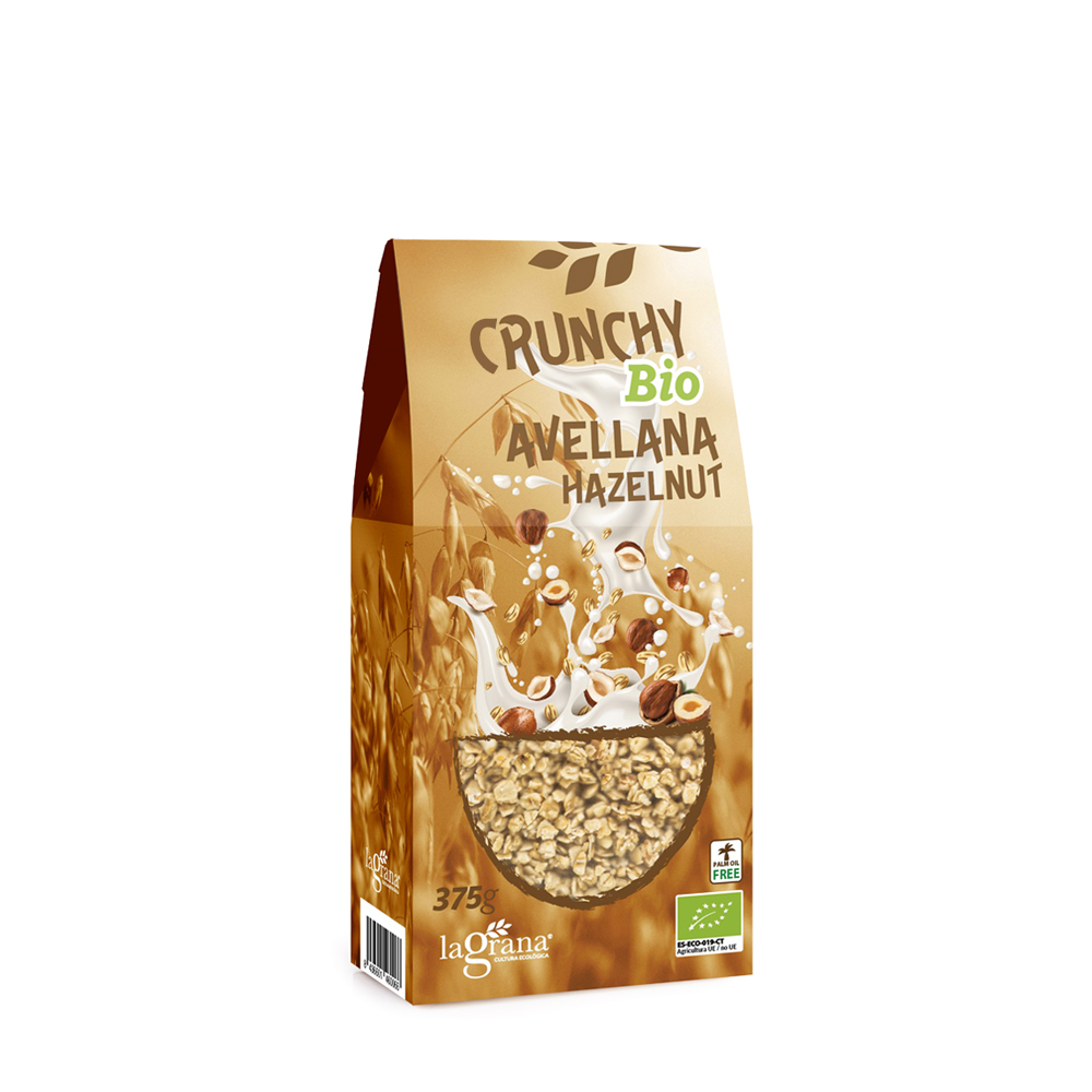 Krunxy Civada amb Avellana Bio 375g La Grana