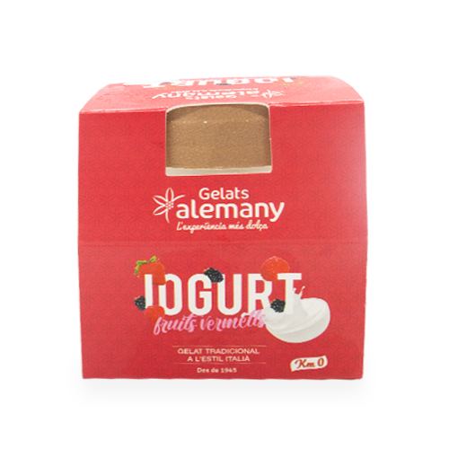 Gelat Iogurt i Fruits Vermells 150ml Alemany