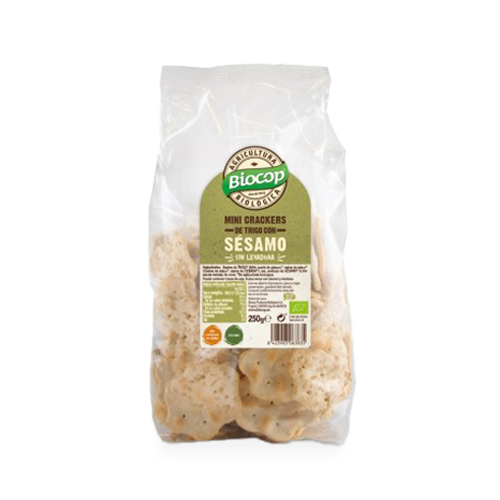 Mini Crackers Trigo y Sésamo 250g Biocop