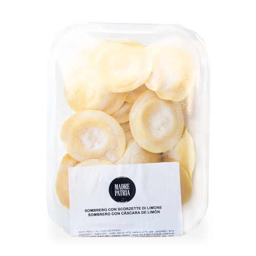 Pasta Fresca Sombrero Scorzetta di Limone 250gr Madre Patria