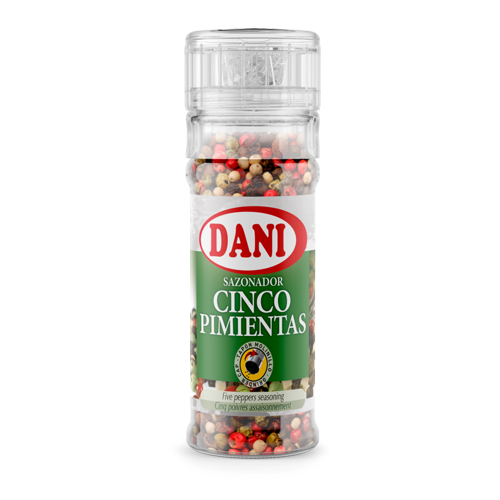 Especias Molinillo 5 Pimientos Grano 40g Dani