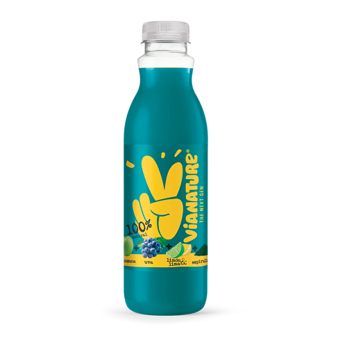 Zumo Espirulina y Fruta 750ml Via Nature