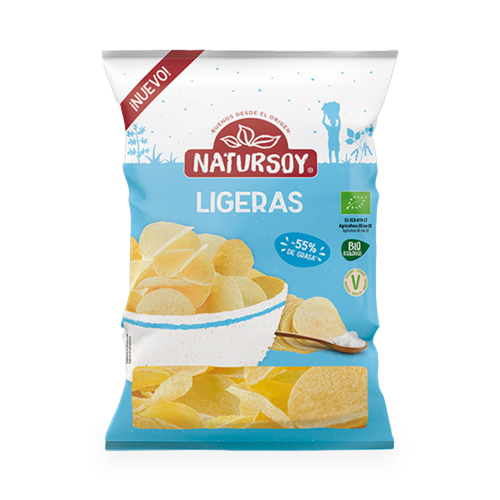 Chips de Patatas Ligeras Bio 90g Natursoy