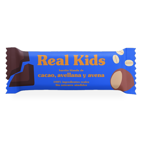 Barrita Infantil Cacao y Avellana 30g Real Kids